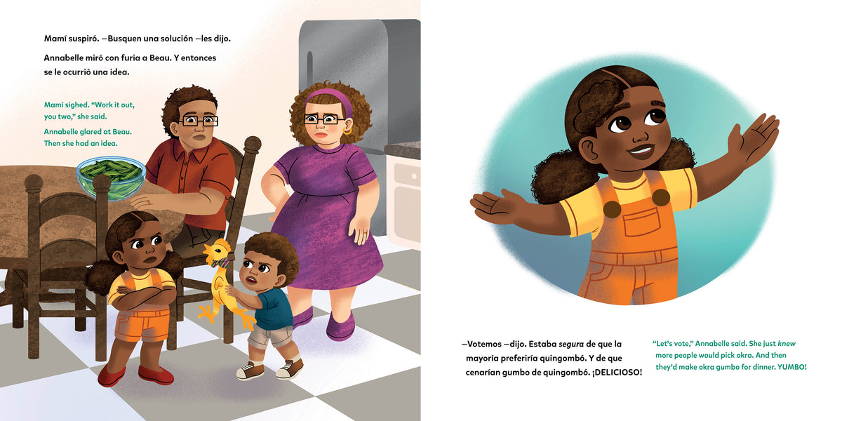 El gumbo más delicioso / Yumbo Gumbo (Spanish Bilingual Edition) interior 2 (ISBN 9781623544027)