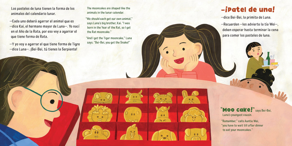 Luna y el caso de los pasteles de luna perdidos / Luna and the Case of the Missing Mooncakes interior 3 (ISBN 9781623544683)