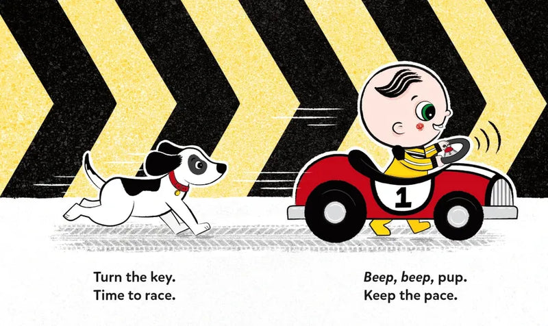 Vroom, Baby Driver, Zoom US - Board book