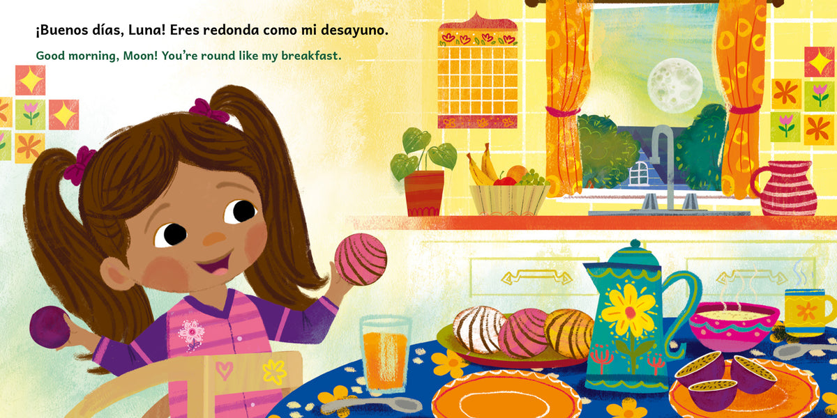 Chef luna / Moon Chef (Spanish Bilingual Edition) interior 3 (ISBN 9781623546717)