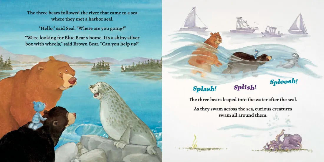 Three Bears of the Pacific Northwest US - Board book