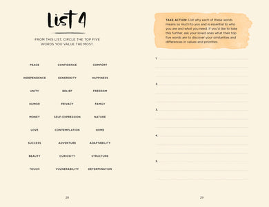 52 Lists for Togetherness US - Diary or journal