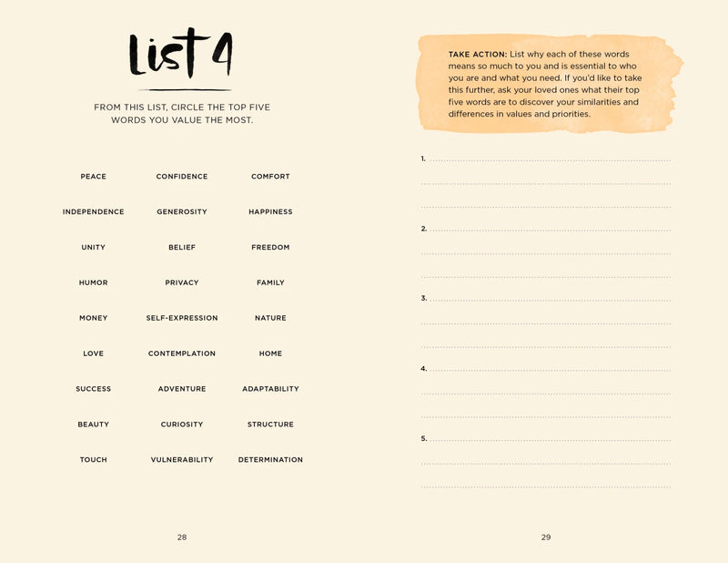 52 Lists for Togetherness US - Diary or journal