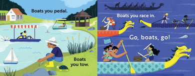 Go, Boats, Go! A Boat Book for Toddlers 1-3 US - Board book