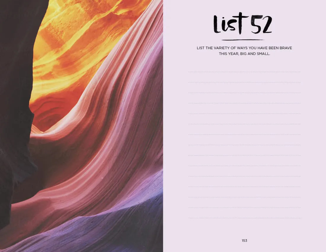 52 Lists for Bravery US - Diary or journal