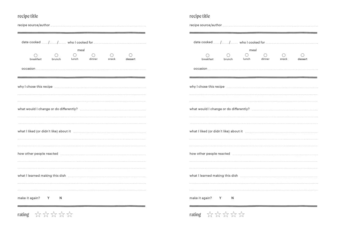 My Cooking Life US - Diary or journal