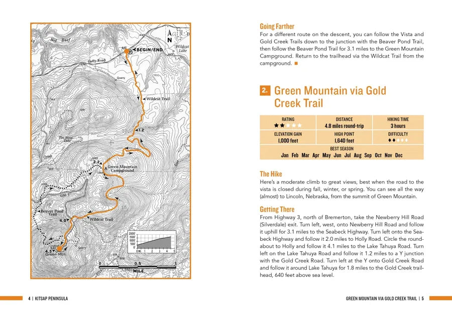 Day Hike Washington: Olympic Peninsula, 5th Edition US - Paperback / softback