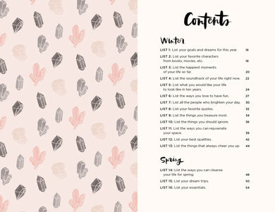 The 52 Lists Project Botanical Pattern US - Diary or journal