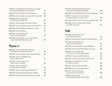The 52 Lists Project Botanical Pattern US - Diary or journal