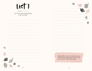 The 52 Lists Project Botanical Pattern US - Diary or journal