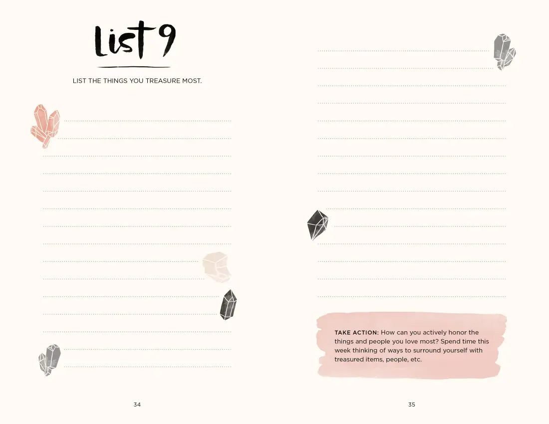 The 52 Lists Project Botanical Pattern US - Diary or journal