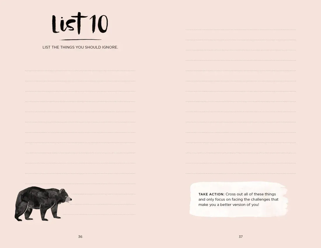 The 52 Lists Project Botanical Pattern US - Diary or journal