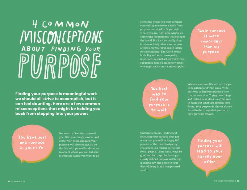 The Reset Workbook US - Diary or journal