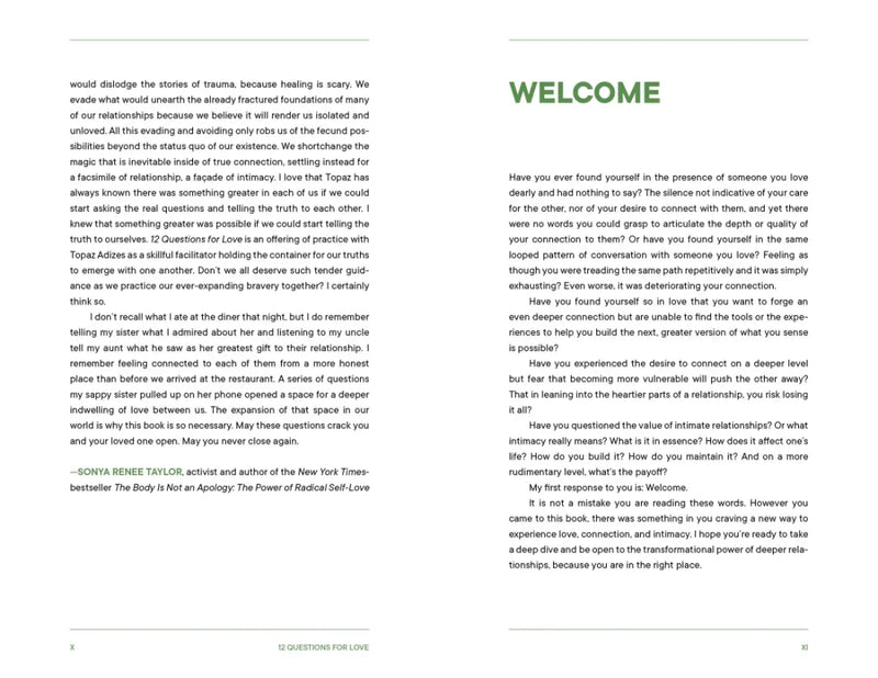 12 Questions for Love US - Hardback