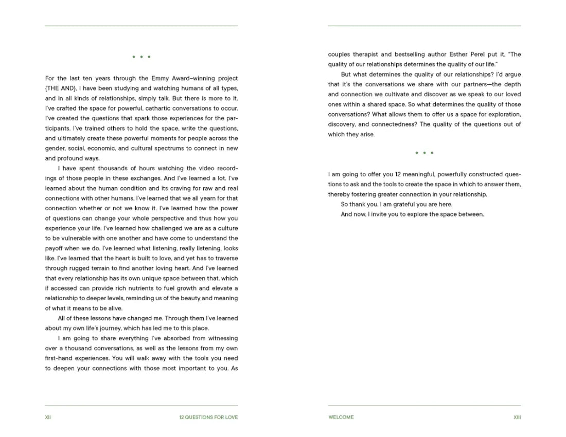 12 Questions for Love US - Hardback