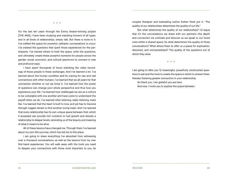 12 Questions for Love US - Hardback