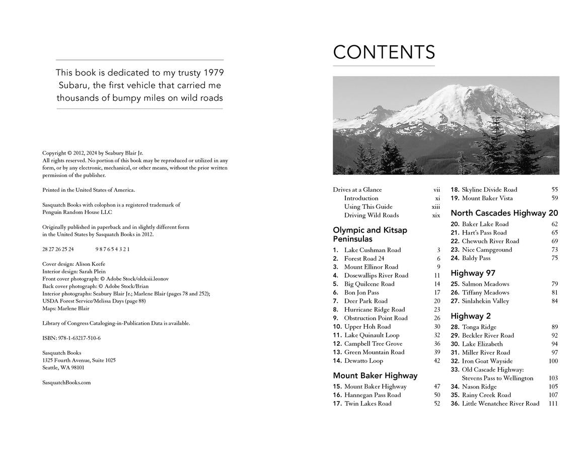 Wild Roads Washington, 2nd Edition US - Paperback / softback