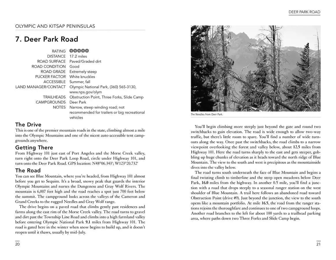 Wild Roads Washington, 2nd Edition US - Paperback / softback