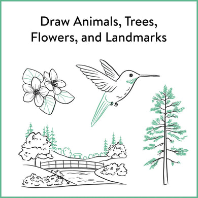 Pacific Northwest Line Drawing US - Paperback / softback
