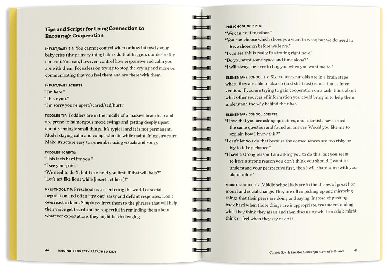 Raising Securely Attached Kids US - Spiral bound