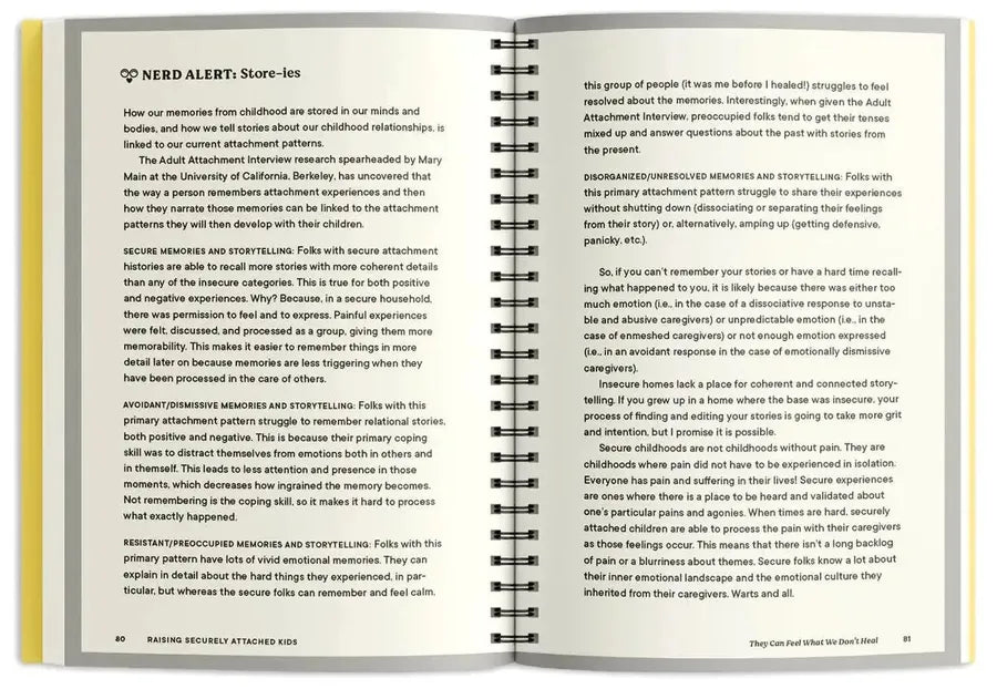 Raising Securely Attached Kids US - Spiral bound