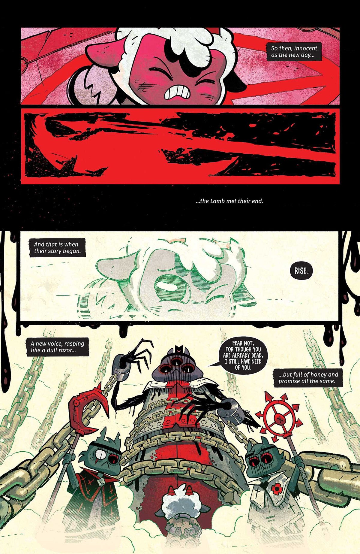 Cult of the Lamb Vol. 1: The First Verse interior 2 (ISBN 9781637155226)