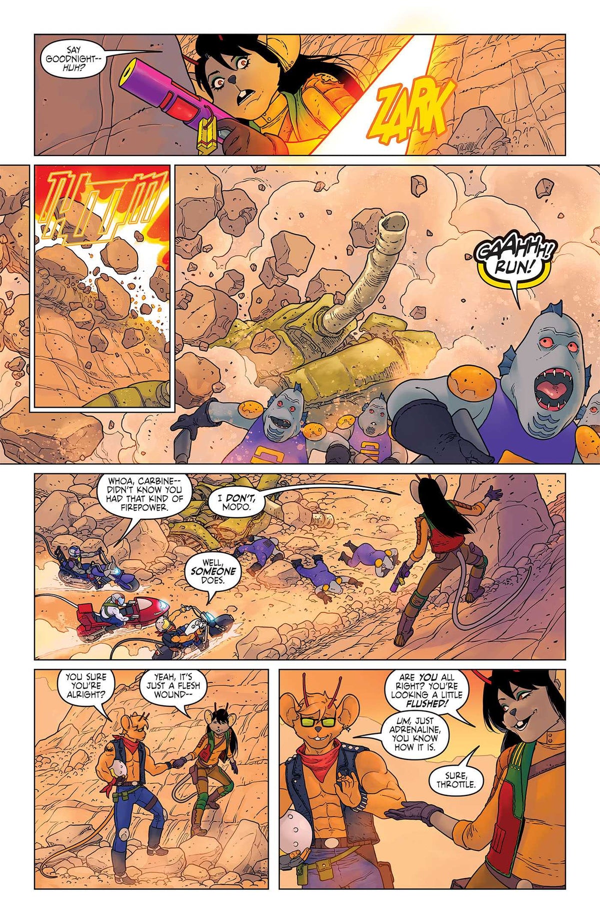 Nacelleverse Vol. 1: Biker Mice from Mars & RoboForce interior 7 (ISBN 9781637157572)