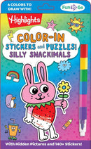 Color-In Stickers and Puzzles! Silly Snackimals-Children’s interactive and activity books and kits-買書書 BuyBookBook