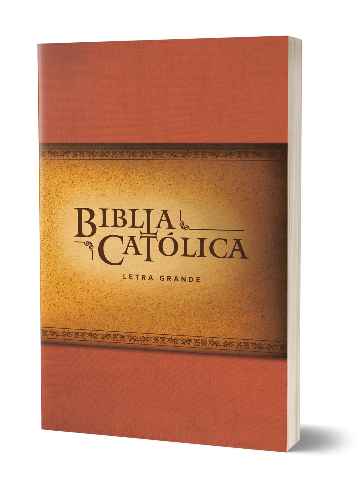 La Biblia Católica: Tapa blanda, tamaño grande, letra grande. Rústica, roja / Catholic Bible cover (ISBN 9781644730133)