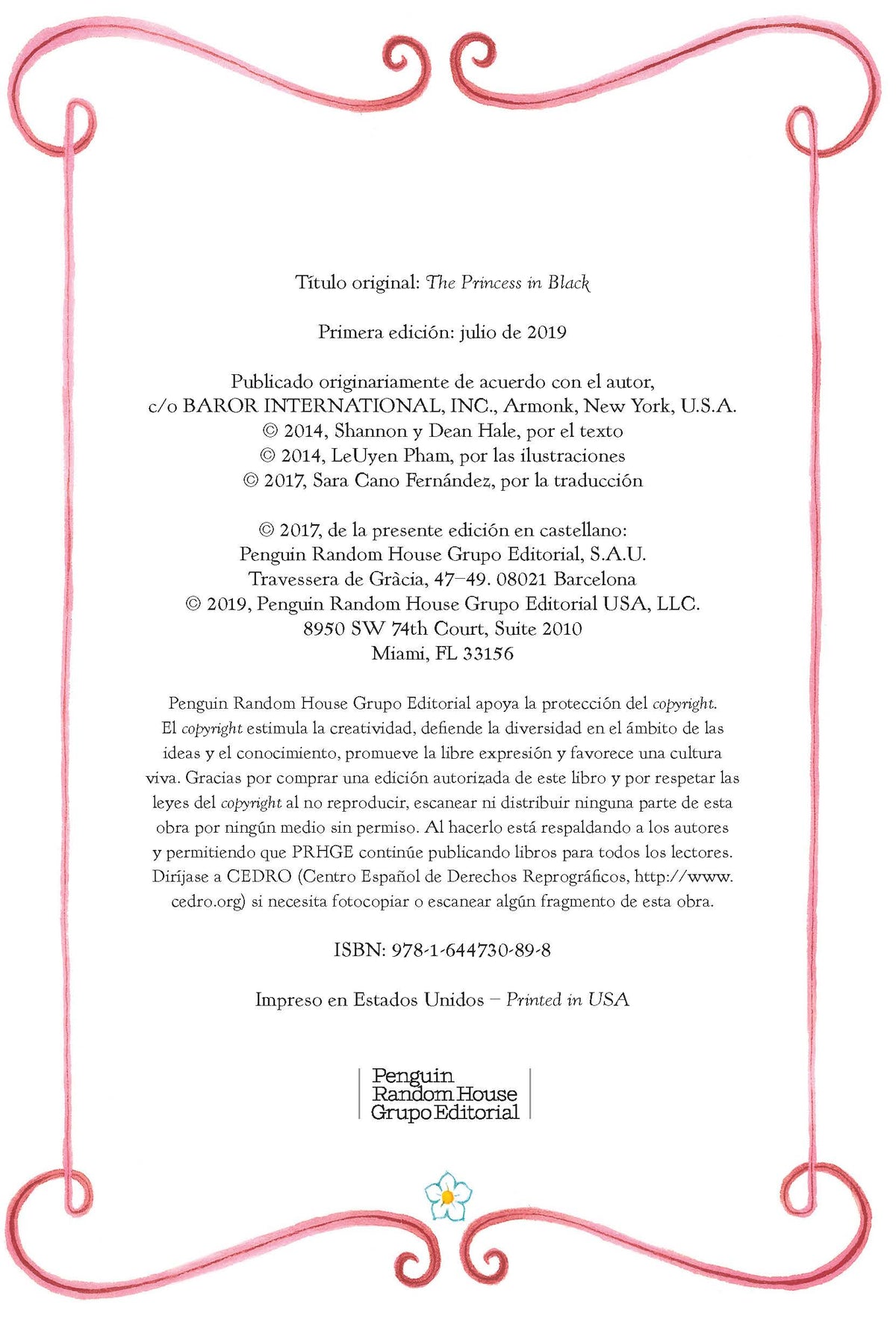 La Princesa de Negro / The Princess in Black interior 2 (ISBN 9781644730898)