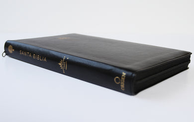 Biblia Reina Valera 1960 letra grande. Símil piel negra, cremallera, tamaño manual / Holy Bible RVR 1960. Handy Size, Large Print, Leathersoft, Zipp interior 1 (ISBN 9781644731000)
