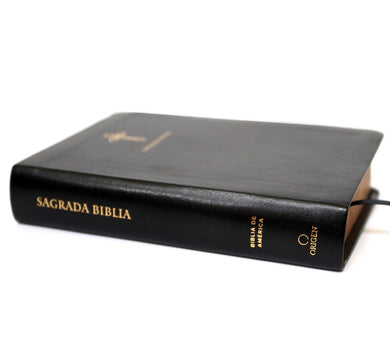 Biblia Católica en español. Símil piel negro, tamaño pequeño / Catholic Bible. Spanish-Language, Leathersoft, Black, Compact interior 2 (ISBN 9781644731628)