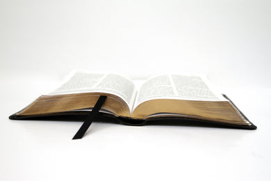 Biblia Católica en español. Símil piel negro, tamaño pequeño / Catholic Bible. Spanish-Language, Leathersoft, Black, Compact interior 4 (ISBN 9781644731628)