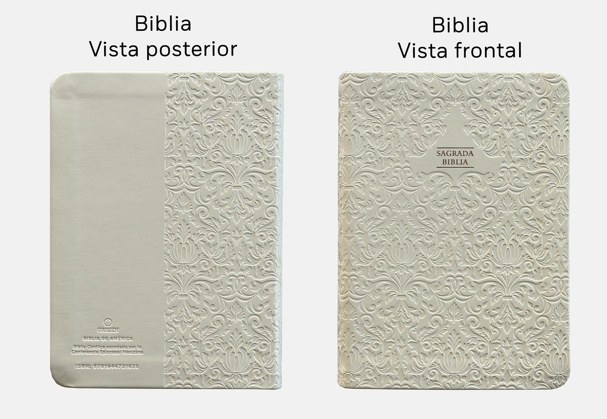 Biblia Católica en español. Boda, bautizo, primera comunión, confirmación y cumpleaños. Caja blanca regalo / Catholic Bible. Spanish-Language, Leathersoft, interior 1 (ISBN 9781644731635)