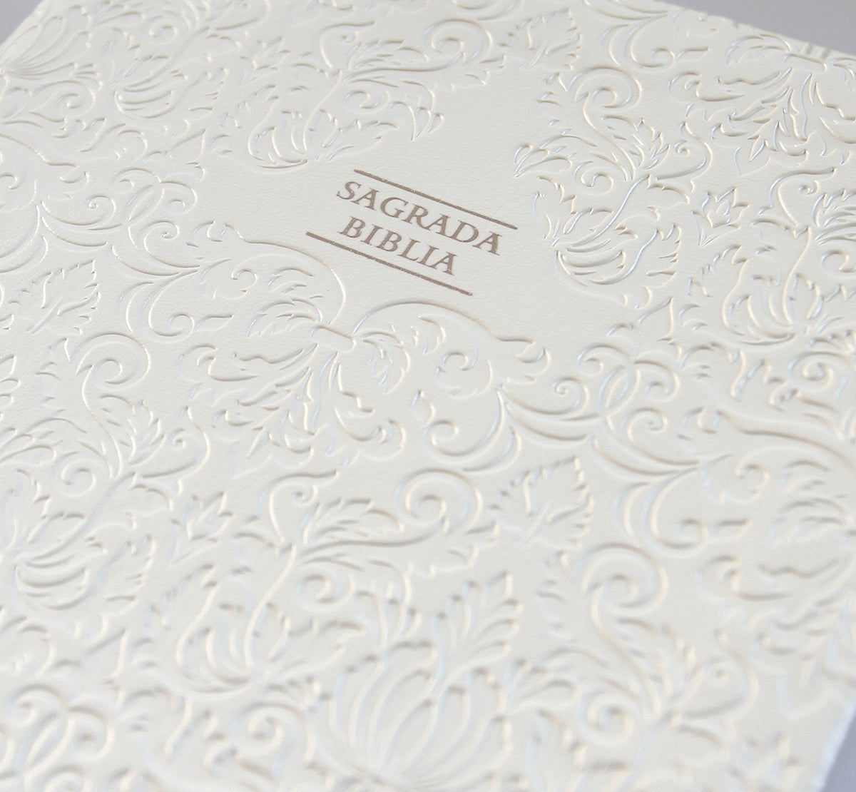Biblia Católica en español. Boda, bautizo, primera comunión, confirmación y cumpleaños. Caja blanca regalo / Catholic Bible. Spanish-Language, Leathersoft, interior 4 (ISBN 9781644731635)