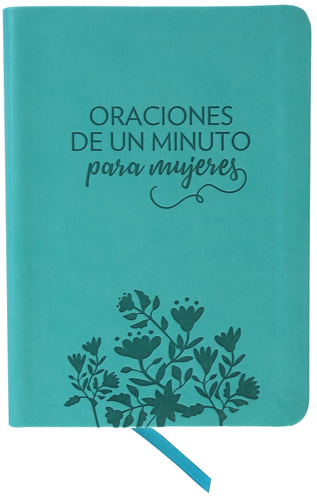 Oraciones de un minuto para mujeres. Símil piel aguamarina/ One Minute Prayers for Women. Leathersoft Aquamarine cover (ISBN 9781644731673)