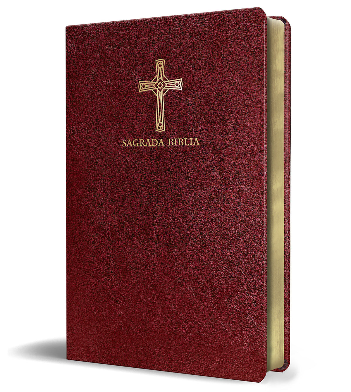 Biblia Católica en español. Símil piel vinotinto, tamaño compacto / Catholic Bible. Spanish-Language, Leathersoft, Wine, Compact cover (ISBN 9781644733011)