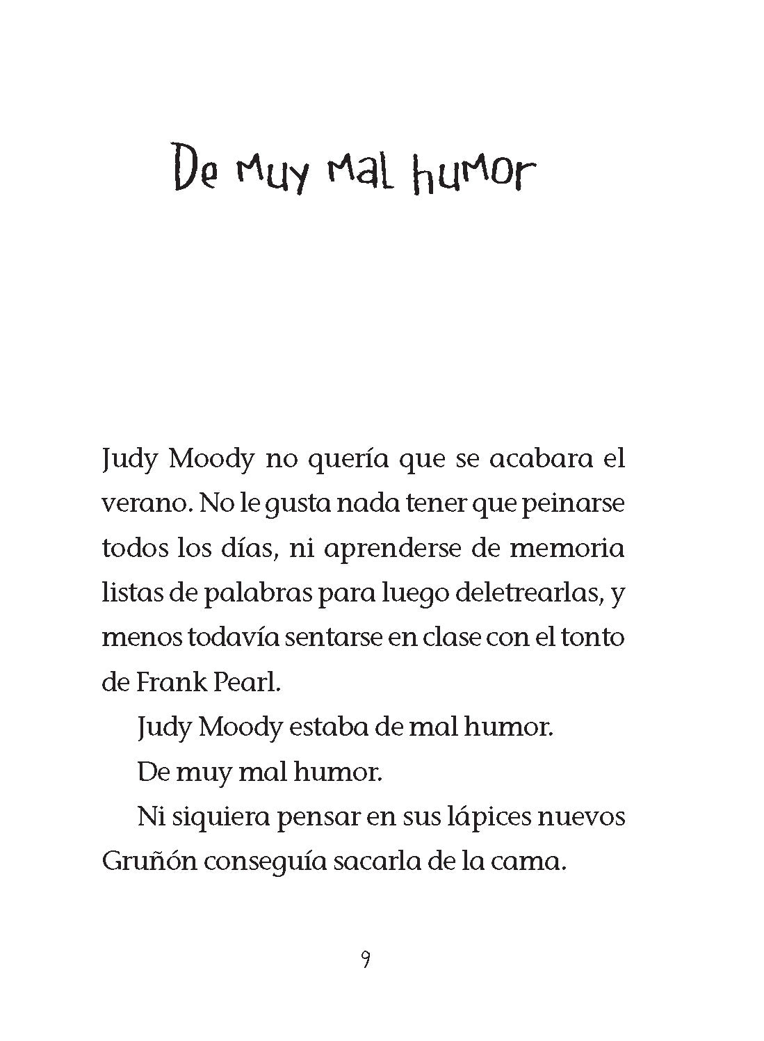 Judy Moody está de mal humor / Judy Moody Was In a Mood interior 1 (ISBN 9781644733356)
