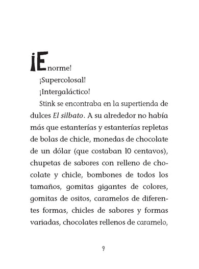 Stink y el increíble Rompemuelas Supergaláctico / Stink and the Incredible Super -Galactic Jawbreaker interior 1 (ISBN 9781644733462)