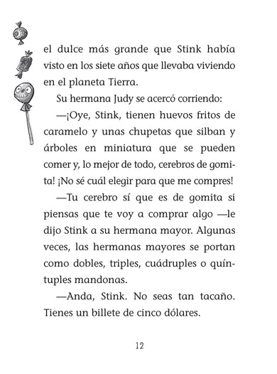Stink y el increíble Rompemuelas Supergaláctico / Stink and the Incredible Super -Galactic Jawbreaker interior 4 (ISBN 9781644733462)