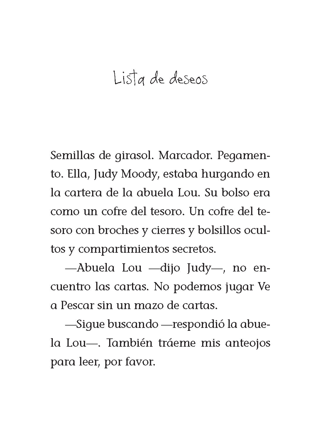 Judy Moody y la lista de deseos / Judy Moody and The Bucket List interior 1 (ISBN 9781644733530)