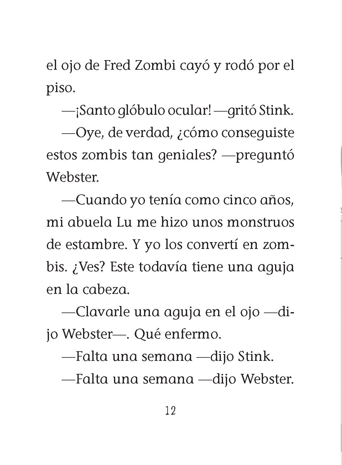 Stink y la Marcha Zombi a la Medianoche / Stink and the Midnight Zombie Walk interior 3 (ISBN 9781644733561)