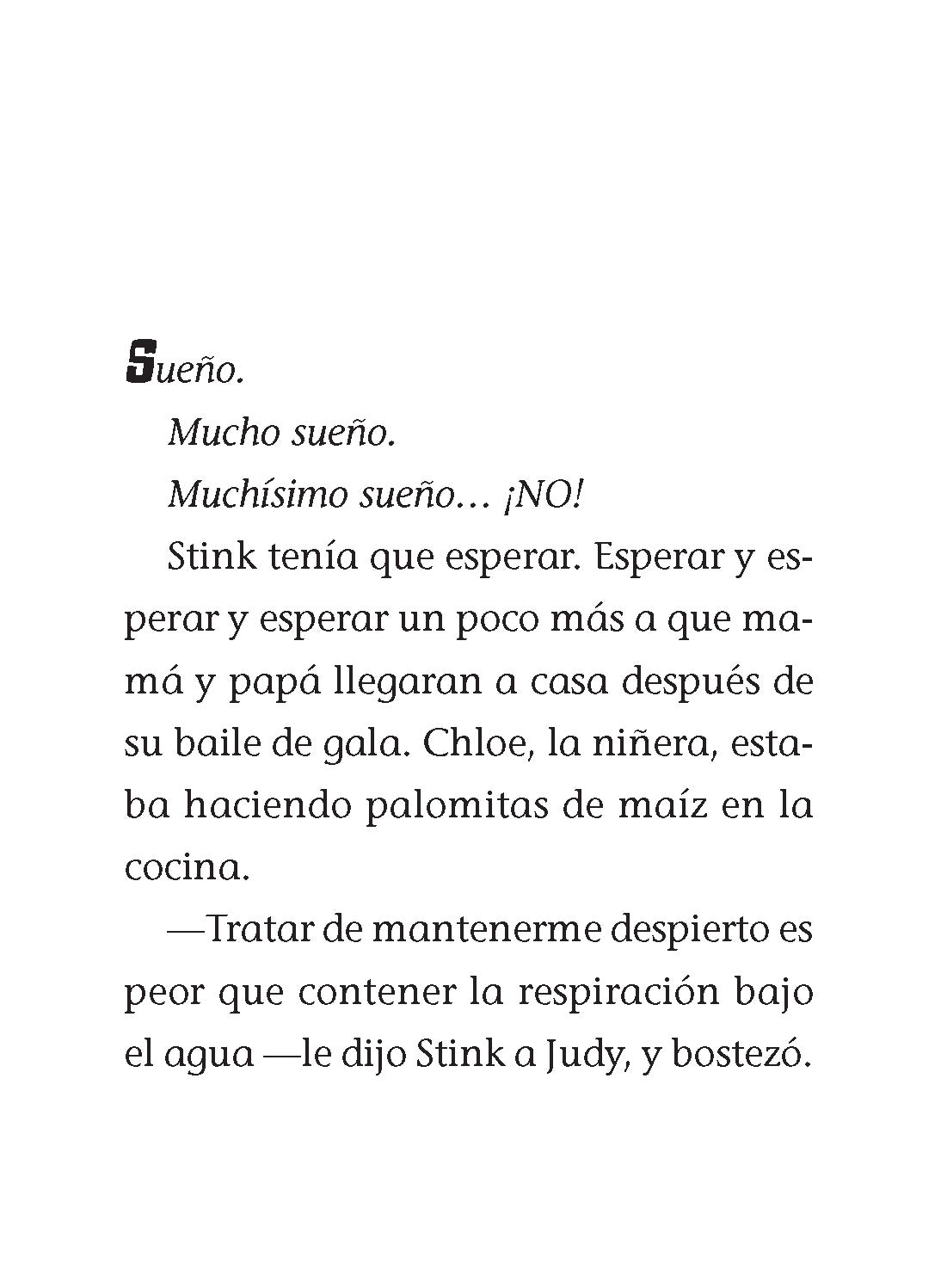 Stink y la pijamada tiburón / Stink and the Shark Sleepover interior 1 (ISBN 9781644733585)