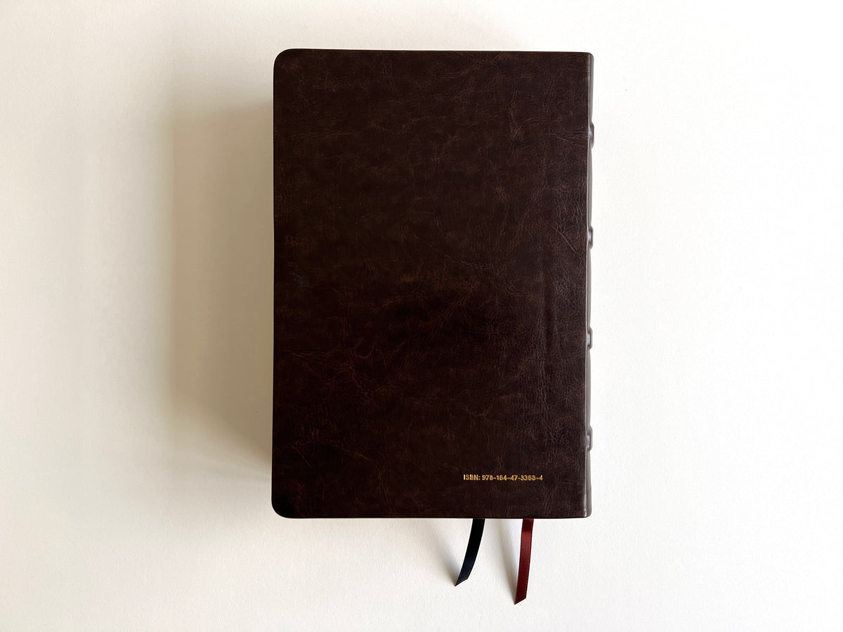 RVR 1960 Biblia de estudio Dake, tamaño grande, piel duotono marrón / Spanish RVR 1960 Dake Study Bible, Large Size, Duotone Brown Leather interior 6 (ISBN 9781644733684)