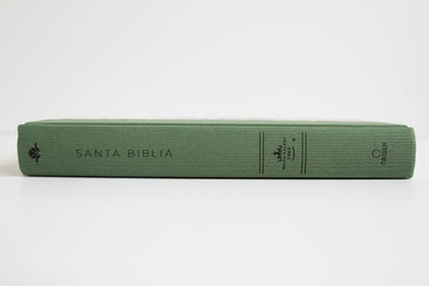 Biblia RVR 1960 letra grande Tapa dura y tela verde con flores tamaño manual / Bible RVR 1960 Handy Size Large Print Hardcover Cloth with Green Floral interior 4 (ISBN 9781644733981)