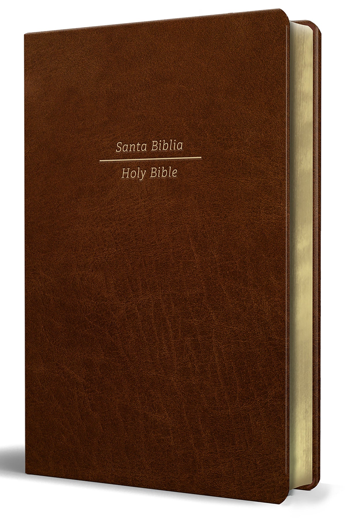Biblia Bilingüe Reina Valera 1960/ESV Tamaño grande piel marrón / Bilingual Bible RVR60/English Standard Large Size Large Print Leather cover (ISBN 9781644734032)