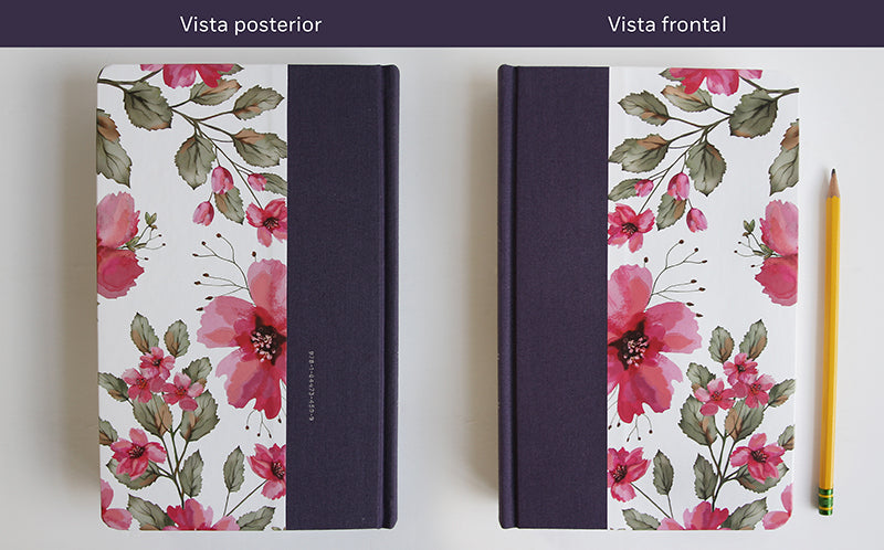 Biblia RVR 1960 letra grande. Tapa dura tela azul púrpura con flores tamaño manual / Bible RVR 1960 Handy Size Hardcover Cloth with Purple Blue Flowers interior 5 (ISBN 9781644734599)