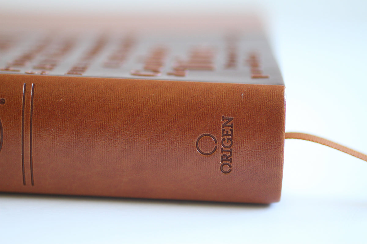 Biblia RVR60 letra grande tamaño manual, simil piel canela con nombres de Dios / Spanish Bible RVR60 Handy Size Large Print Leather soft Brown with Names of Go interior 5 (ISBN 9781644734957)