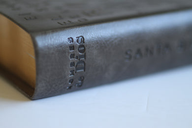 Biblia RVR 1960 letra grande tamaño manual, simil piel gris con nombres de Dios / Spanish Bible RVR 1960 Handy Size Large Print Leathersoft Grey, Names of god interior 4 (ISBN 9781644735602)