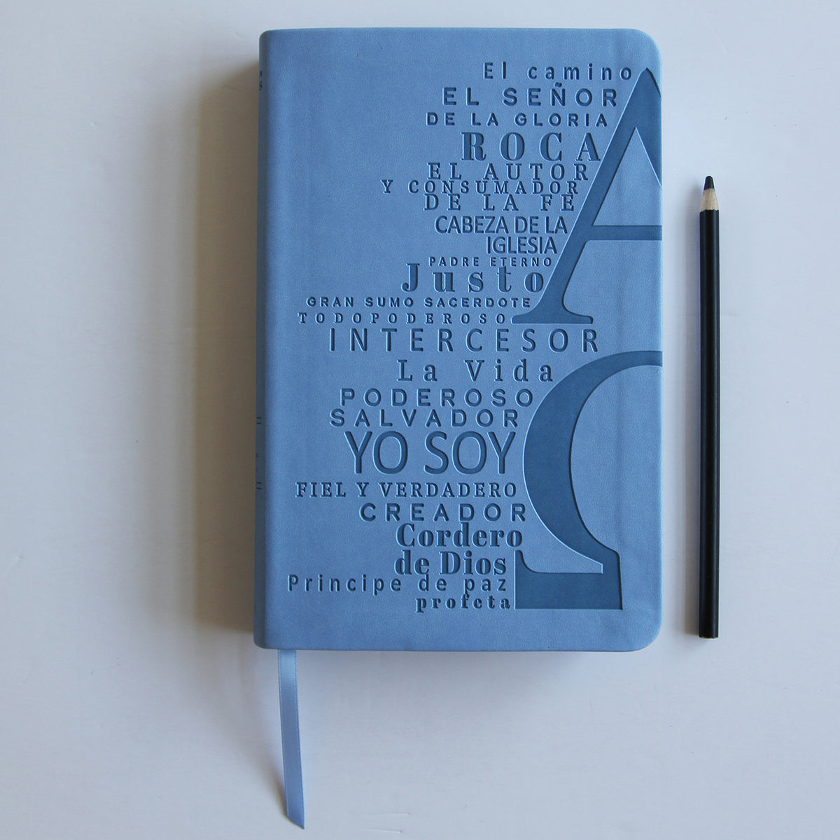 Biblia RVR 1960 letra grande tamaño manual, símil piel azul celeste con nombres de Dios / Spanish Bible RVR 1960 Handy Size Large Print Leathersoft Soft Blue interior 4 (ISBN 9781644735626)